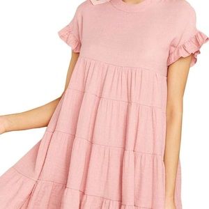 Pink Spring Babydoll Dress